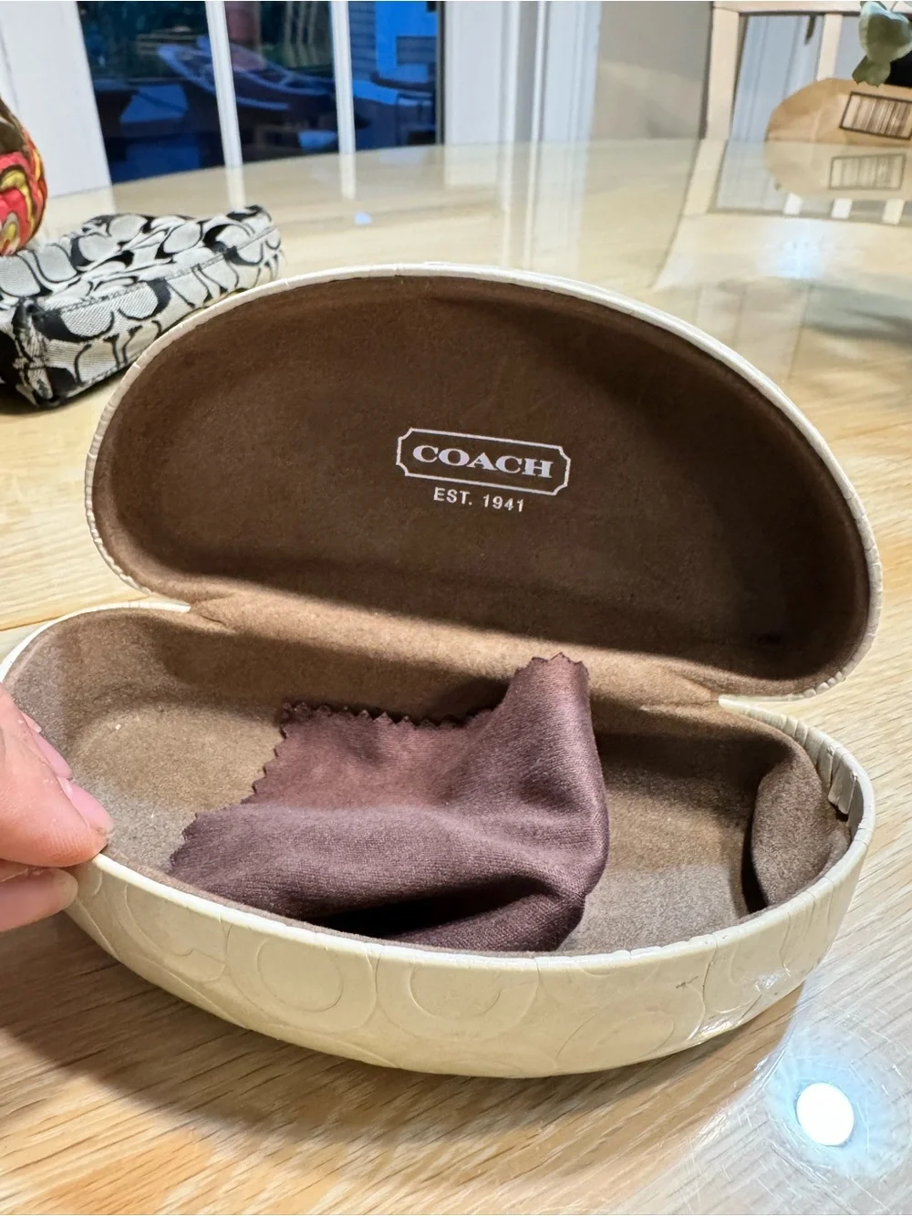 Coach hard sunglasses
